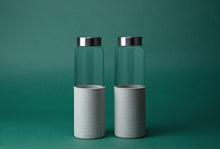 Load image into Gallery viewer, glass water bottle with silicone sleeve
