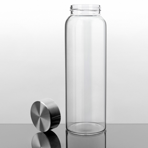 32 oz Glass Water Bottle with Stainless Steel Cap (2nd Generation) – Kablo